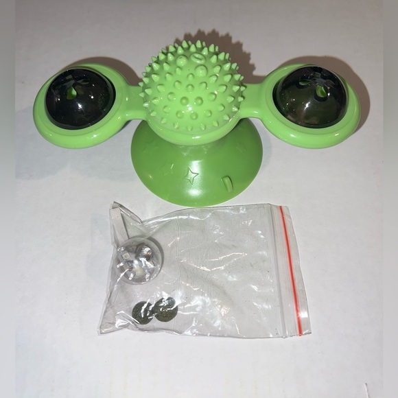 Windmill Cat Interactive Toy, Color: Green, Brand New - Picture 6 of 11